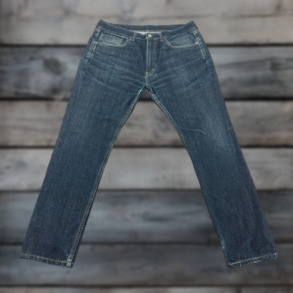 Levi's Levi's 505 Jeans Men's 36x30 Blue Dark Wash Regular Fit Straight Leg Cotton Denim Belt Loops 100% Cotton Relaxed Vintage: No Size US 36 / EU 52 - 1 Thumbnail