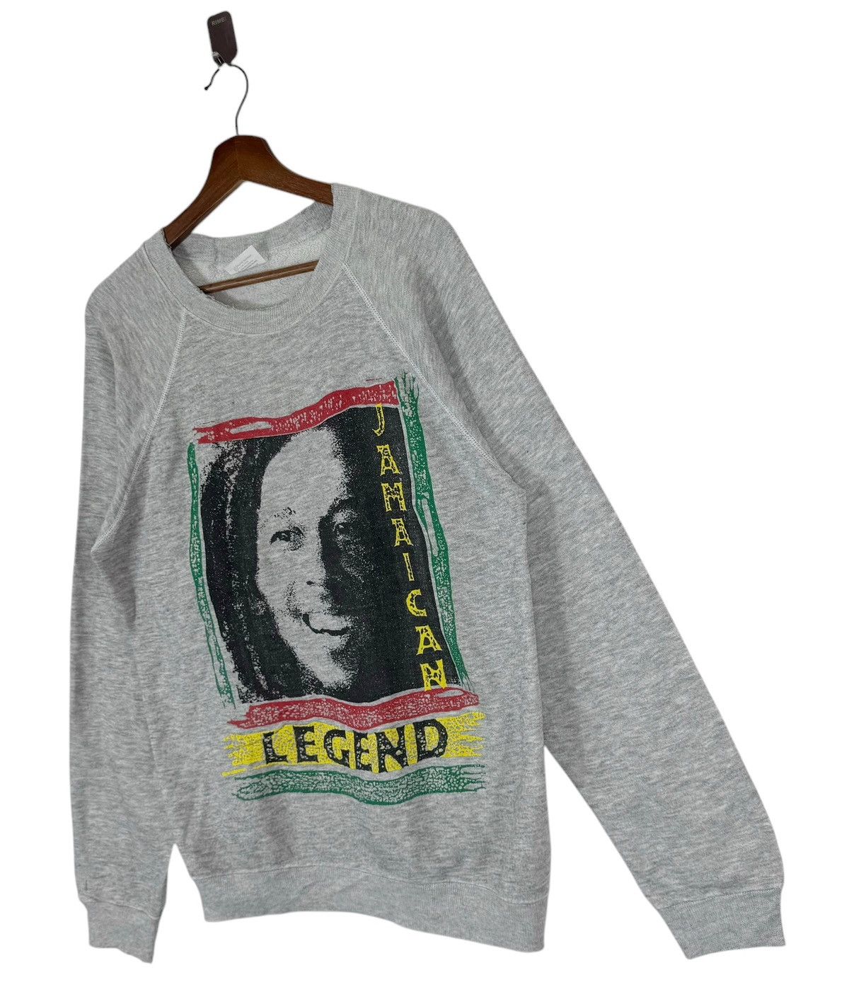 Bob Marley × Vintage VINTAGE 90s BOB MARLEY RASTA REGGAE CREWNECK Size US L / EU 52-54 / 3 - 2 Thumbnail