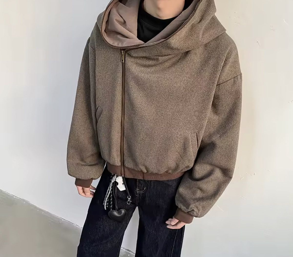 Japanese Brand 2 way Zip Outer Hoodie Size US XXL / EU 58 / 5 - 7 Thumbnail