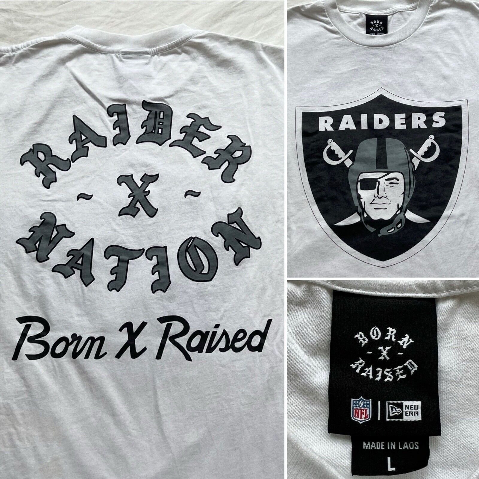 Born X Raised Born X Raised x New Era Raiders Mens L T-Shirt Las Vegas NFL Size US L / EU 52-54 / 3 - 1 Thumbnail