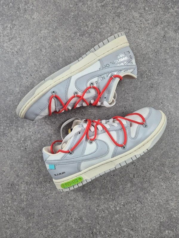 Nike Nike Dunk Low Men's Off-White Running Sneakers Shoes Size 41 Size US 8 / EU 41 - 2 Thumbnail