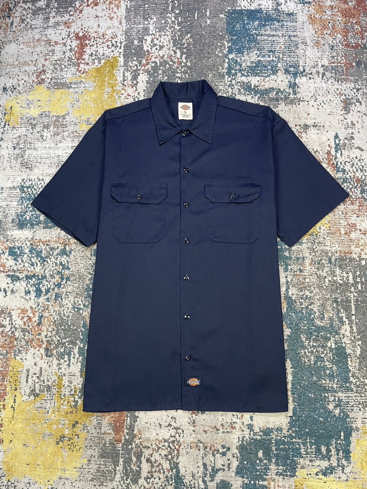 Dickies Vintage Dickies Back Graphic Button Down Work Shirt Size US L / EU 52-54 / 3 - 2 Thumbnail