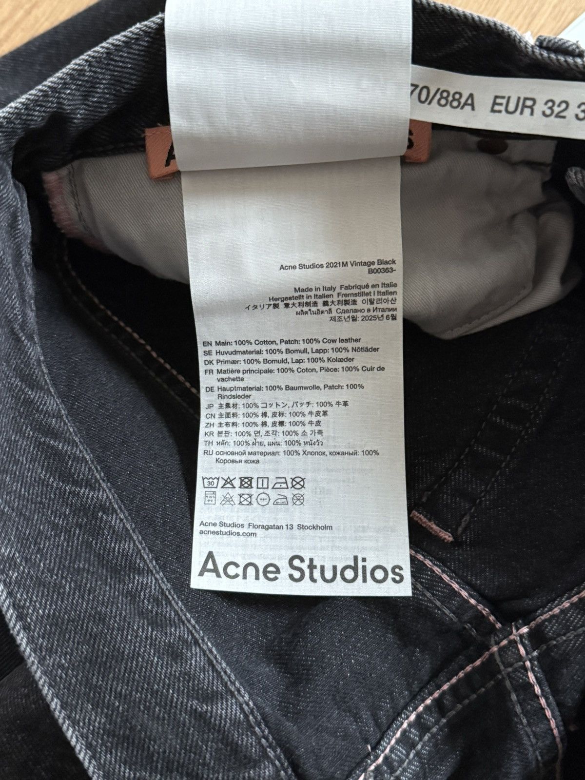 Acne Studios NWT - 2021M Vintage black Size US 34 / EU 50 - 7 Thumbnail