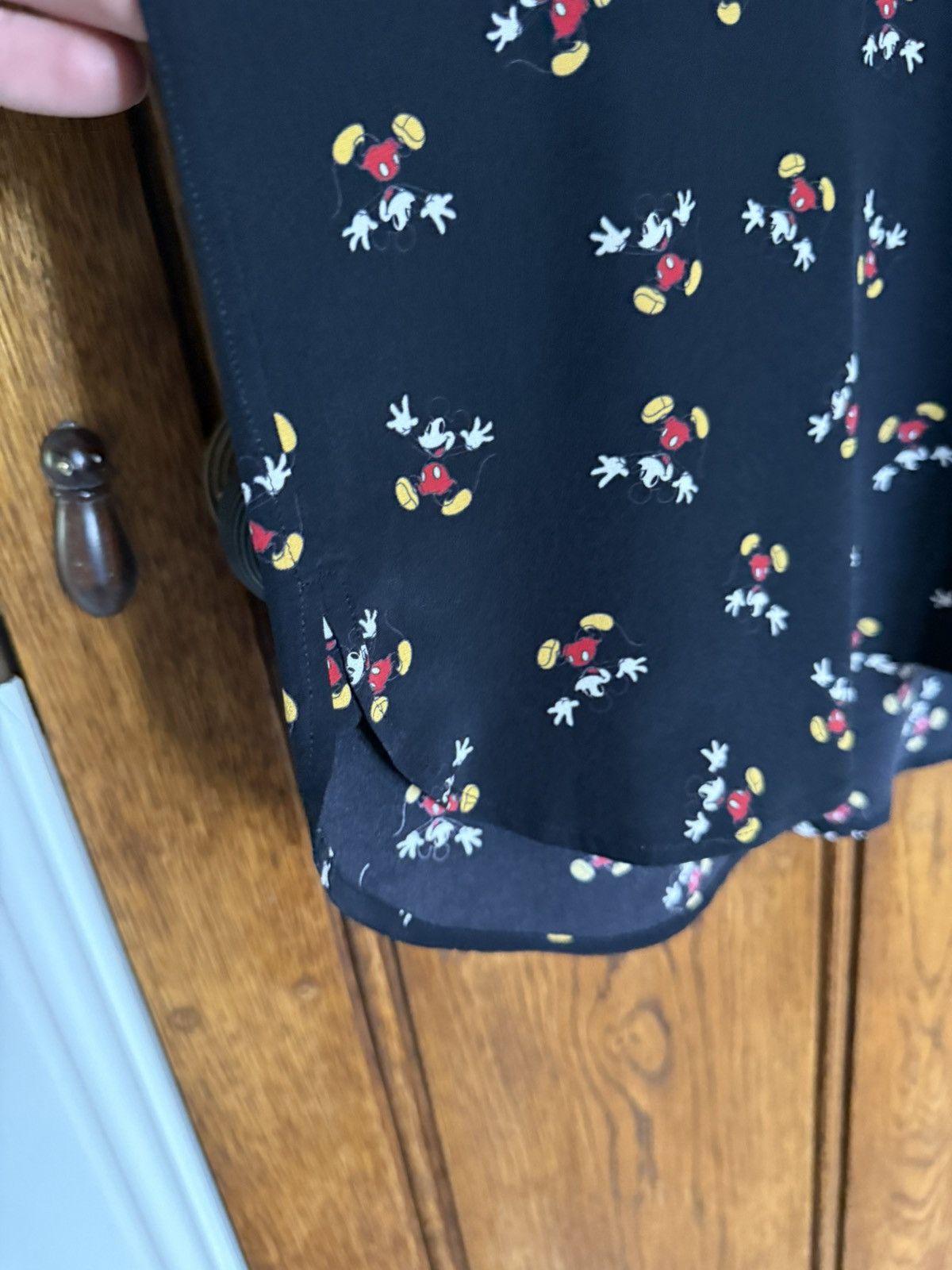 Saint Laurent Paris SS19 Saint Laurent Mickey Mouse silk black logo shirt 39 M Size US M / EU 48-50 / 2 - 16 Thumbnail