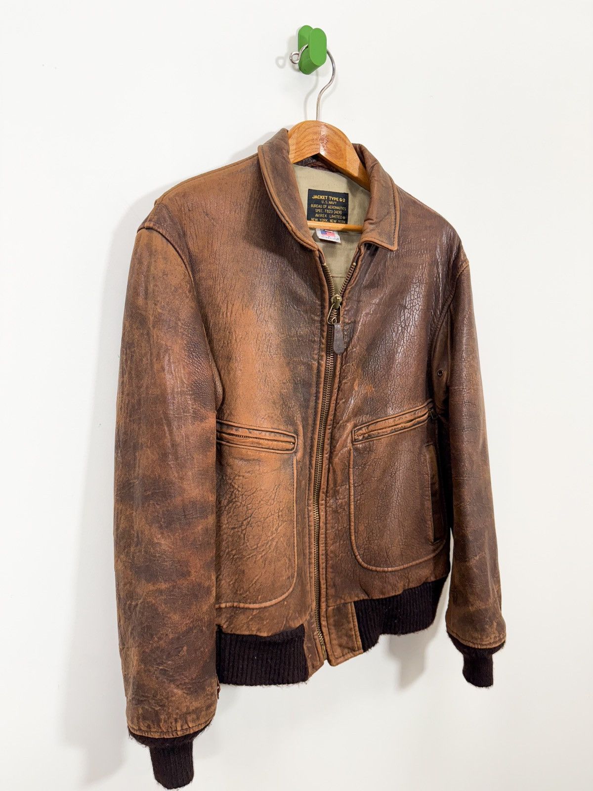 Avirex × Vintage Vintage 1980s G2 Avirex Leather Jacket Size 42 Size US L / EU 52-54 / 3 - 1 Thumbnail