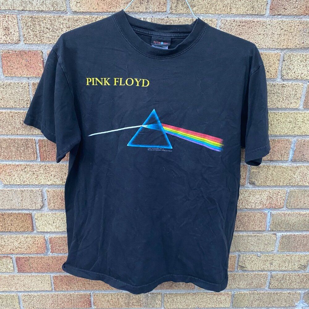 Pink Floyd × Vintage Vintage Pink Floyd Band T Shirt 'Dark Side of the Moon' Lar Size US L / EU 52-54 / 3 - 3 Thumbnail