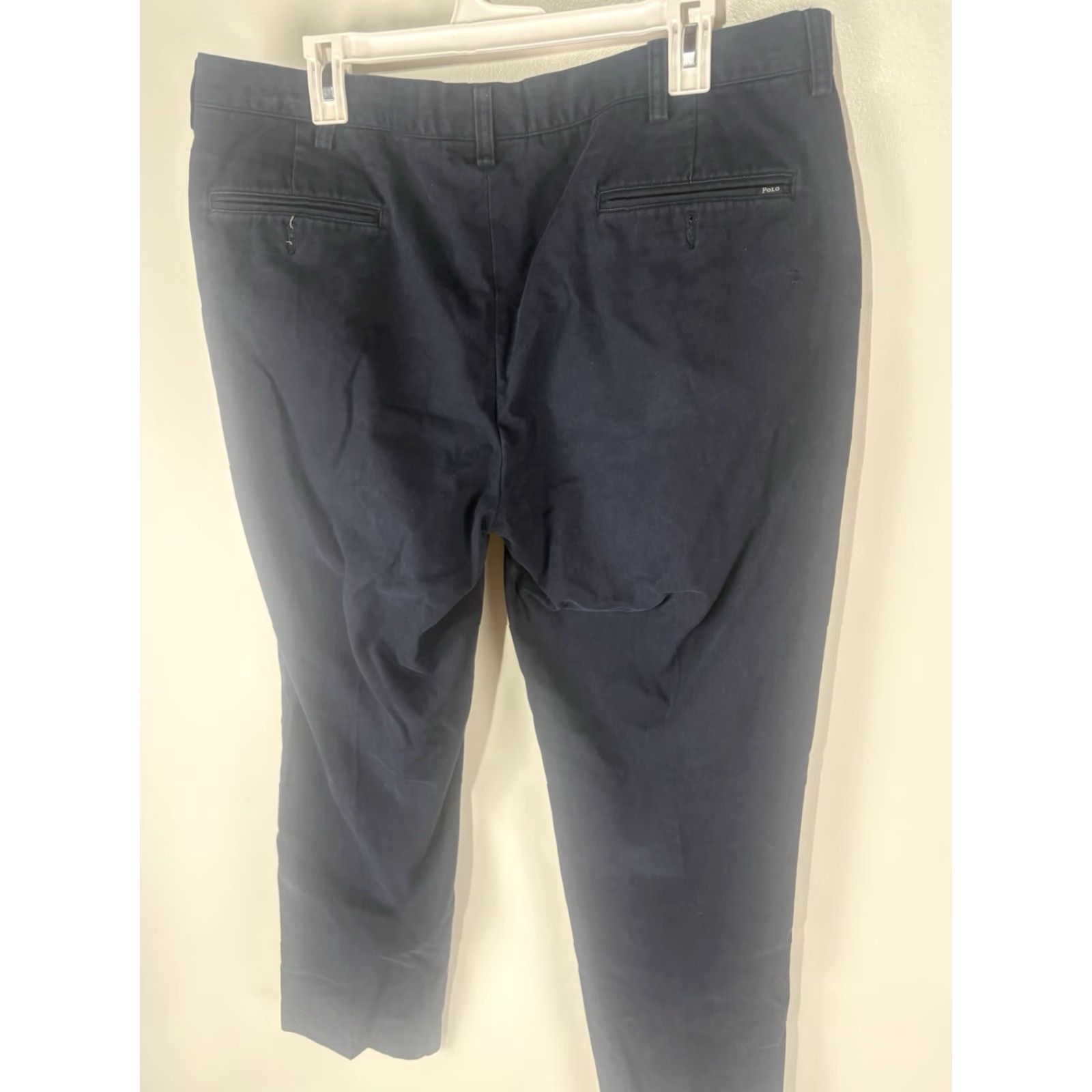 Polo Ralph Lauren VINTAGE Polo Ralph Lauren Pants Men’s 38x32 Chino Straight Fit Cotton Blue 90s Logo Size US M / EU 48-50 / 2 - 4 Thumbnail