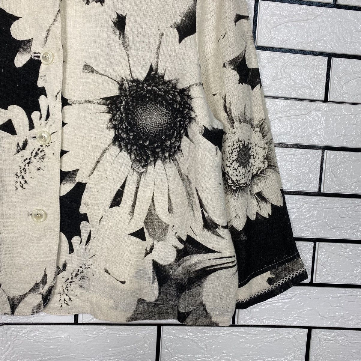 Japanese Brand 📌Cropped Button Jacket R.Lapin Flower Issey Miyake Size M / US 6-8 / IT 42-44 - 6 Thumbnail