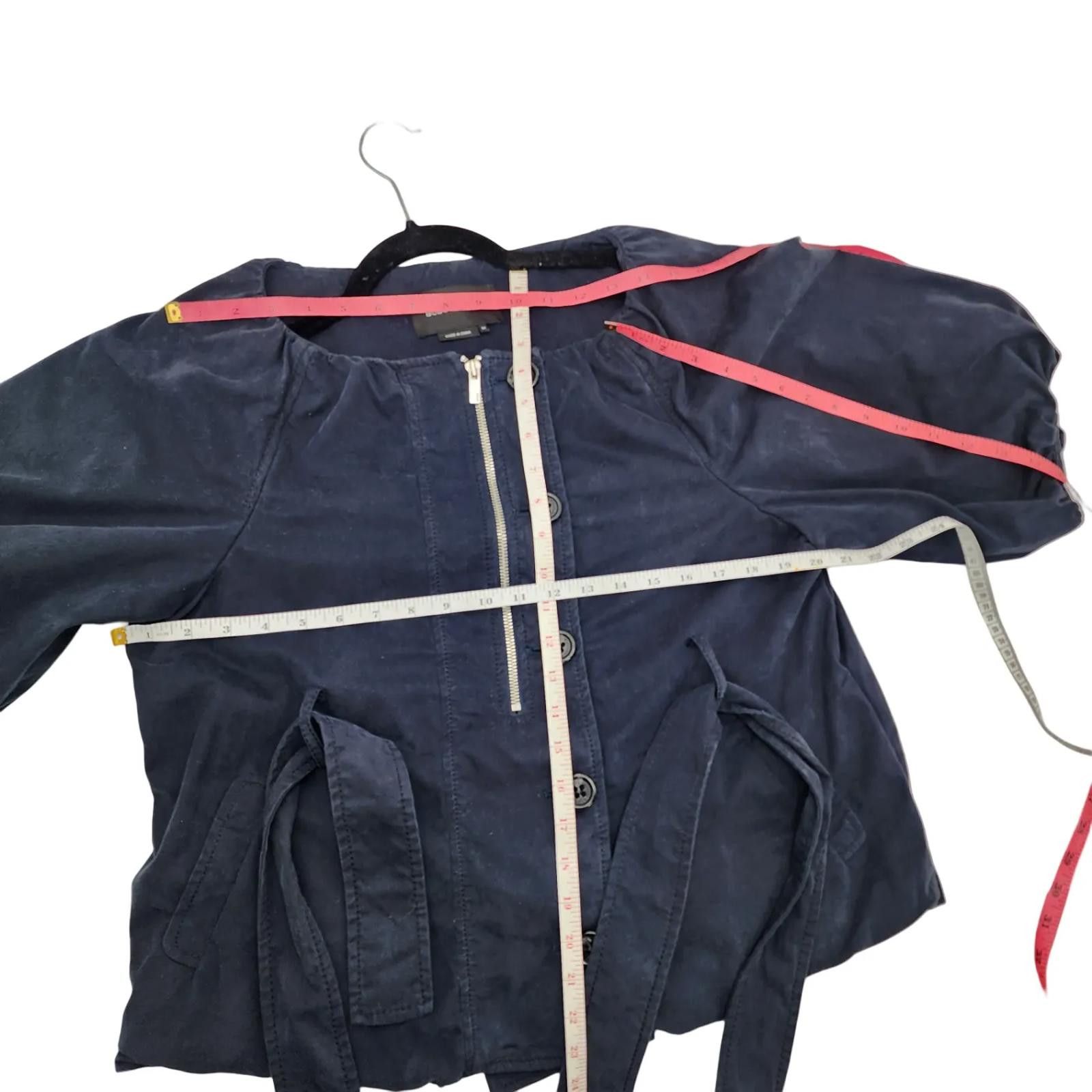 Bcbgmaxazria BCBGMaxazria. Navy Blue Y2K Blazer/Jacket. M Size M / US 6-8 / IT 42-44 - 6 Thumbnail