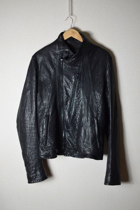 Julius Julius AW14 Glitch Leather Jacket - 477BLM10 | Grailed