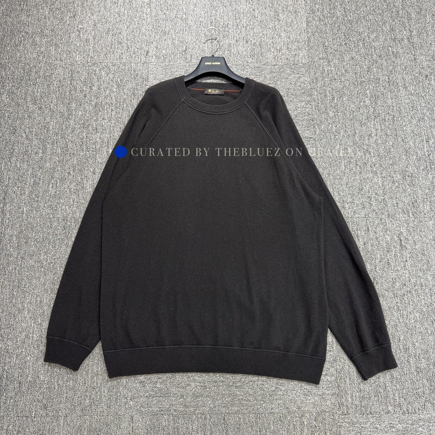 Loro Piana Black Long-Sleeve Sweatshirt Size US XXL / EU 58 / 5 - 1 Thumbnail