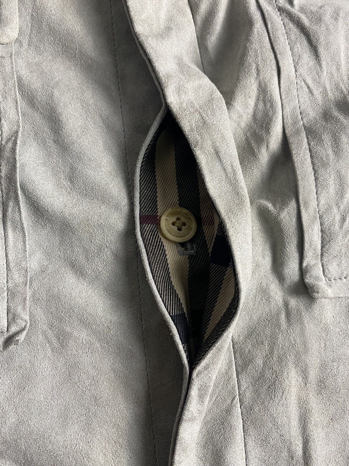 Burberry × Polo Ralph Lauren Burberry Jacket Europe Nova Check Beige Artificial Leather Size 42S - 9 Thumbnail