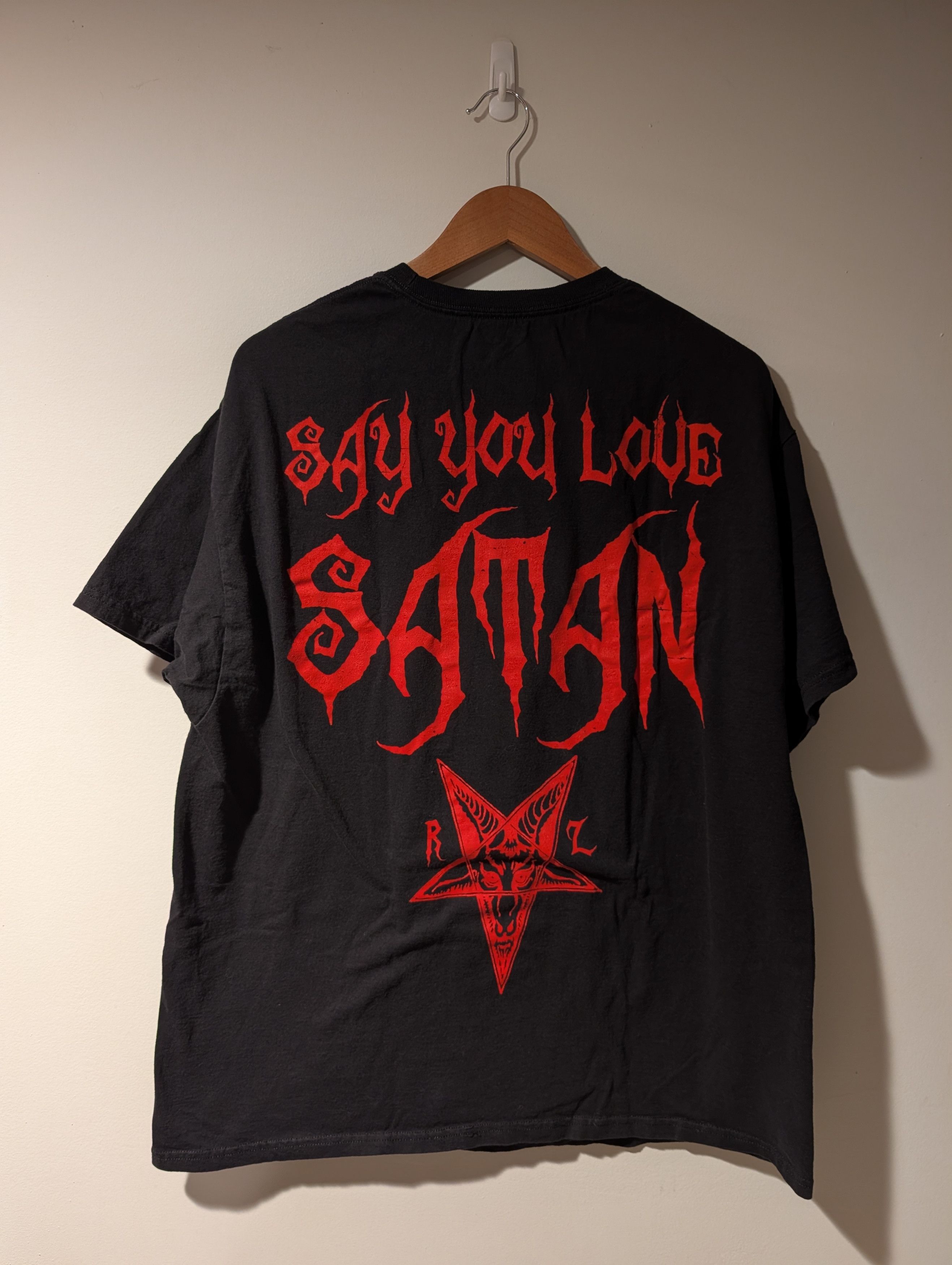 Band Tees Vintage Rob Zombie Say You Love Satan T-Shirt Hellbilly Size US XL / EU 56 / 4 - 5 Thumbnail