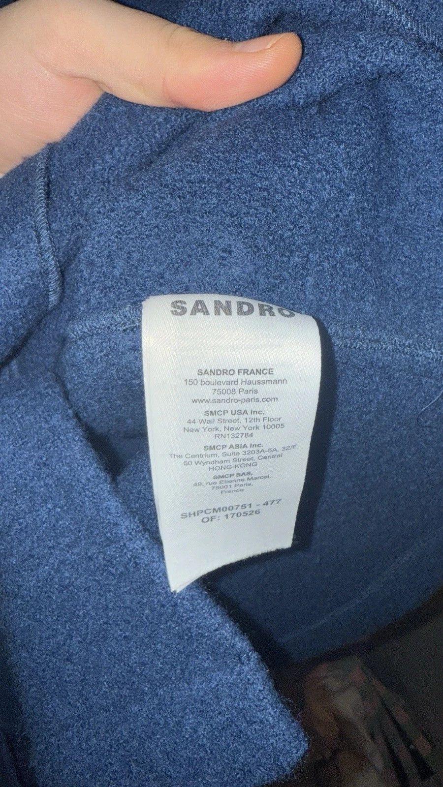 Sandro Sandro Boiled wool overshirt Jacket Large Size US L / EU 52-54 / 3 - 5 Thumbnail