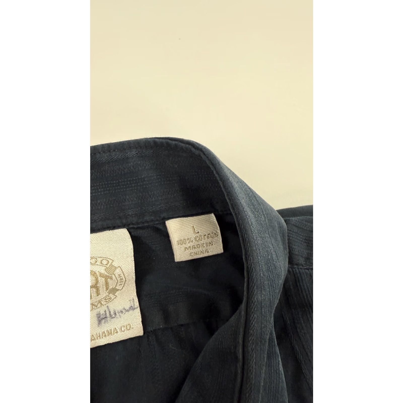 Tommy Bahama Tommy Bahama Indigo Palms Shirt Mens Large Blue Cotton Button-Up Long Sleeve Palm Tree Embroidered Casual Dress Size US L / EU 52-54 / 3 - 5 Thumbnail
