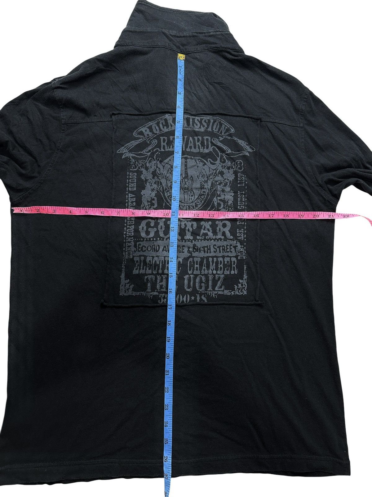 Hysteric Glamour DISTRESSED UGIZ ROCK MISSION LONG SHIRT POEM IFSIX LGB STYLE Size US M / EU 48-50 / 2 - 6 Thumbnail