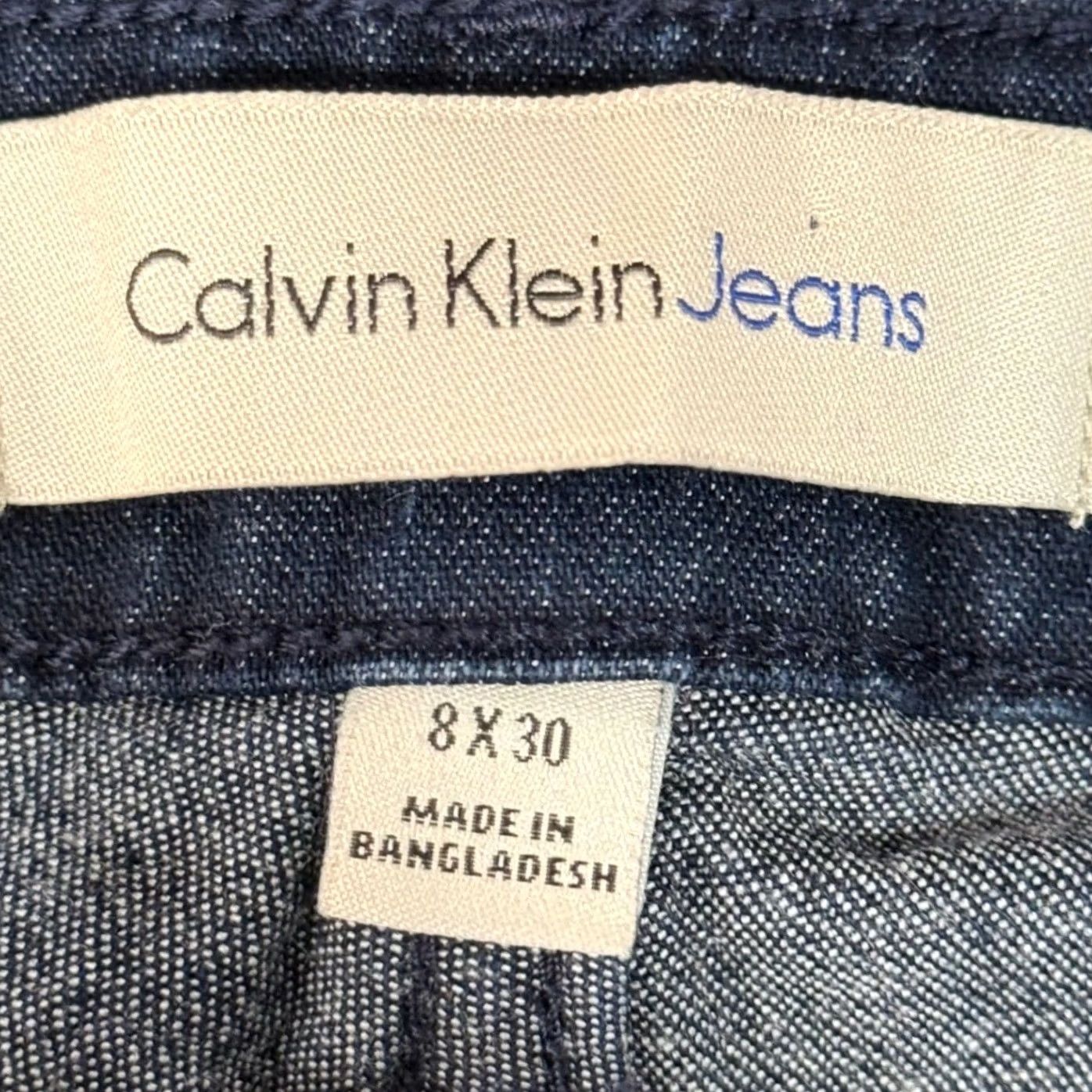 Vintage Calvin Klein Jeans Ultimate Skinny Jeans Dark Indigo Blue 30x29 5-Pocket Stretch Slim Quiet Luxury Womens Size 30" / US 8 / IT 44 - 5 Thumbnail
