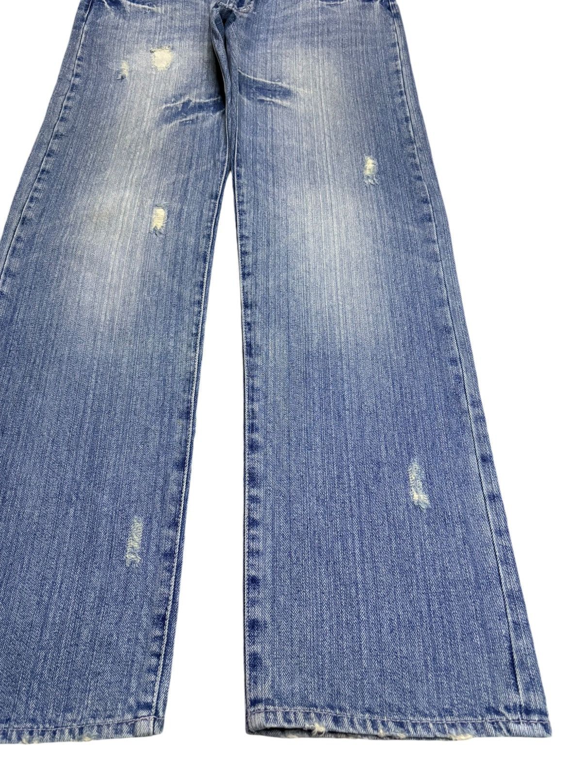 Japanese Brand Vintage Japanese Brand Mud Wash Distressed Loose Jeans Size 35" - 7 Thumbnail