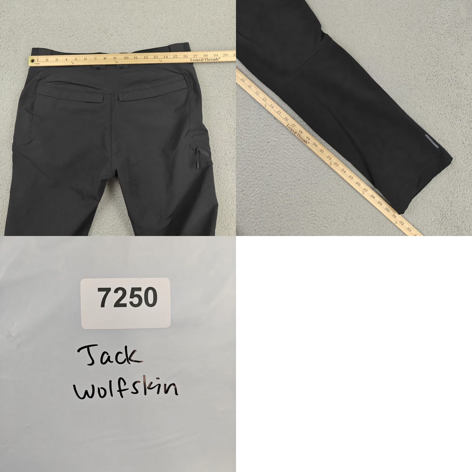 Jack Wolfskin Jack Wolfskin Pants Mens 34 Black Softshell Fleece Lined Hiking FLEXSHIELD Snow Size US 34 / EU 50 - 8 Thumbnail