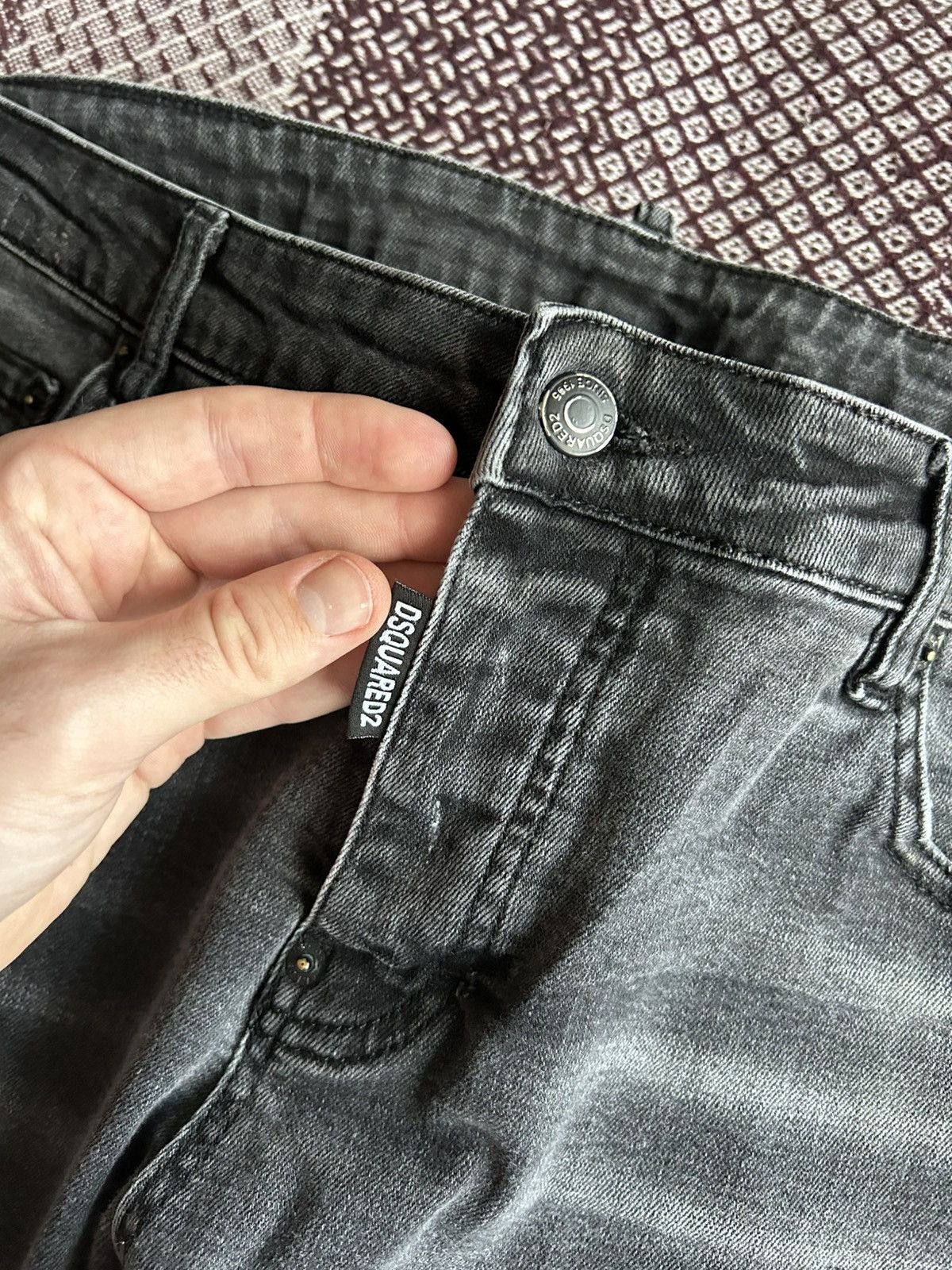 Dsquared2 Dsquared2 Distressed Black Denim Jeans Wash Italy Size 52 Size US 36 / EU 52 - 7 Thumbnail