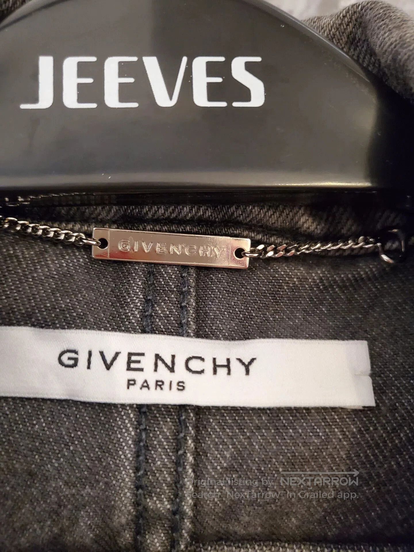 Givenchy Givenchy Gray Distressed Denim Jacket. Size US M / EU 48-50 / 2 - 5 Thumbnail