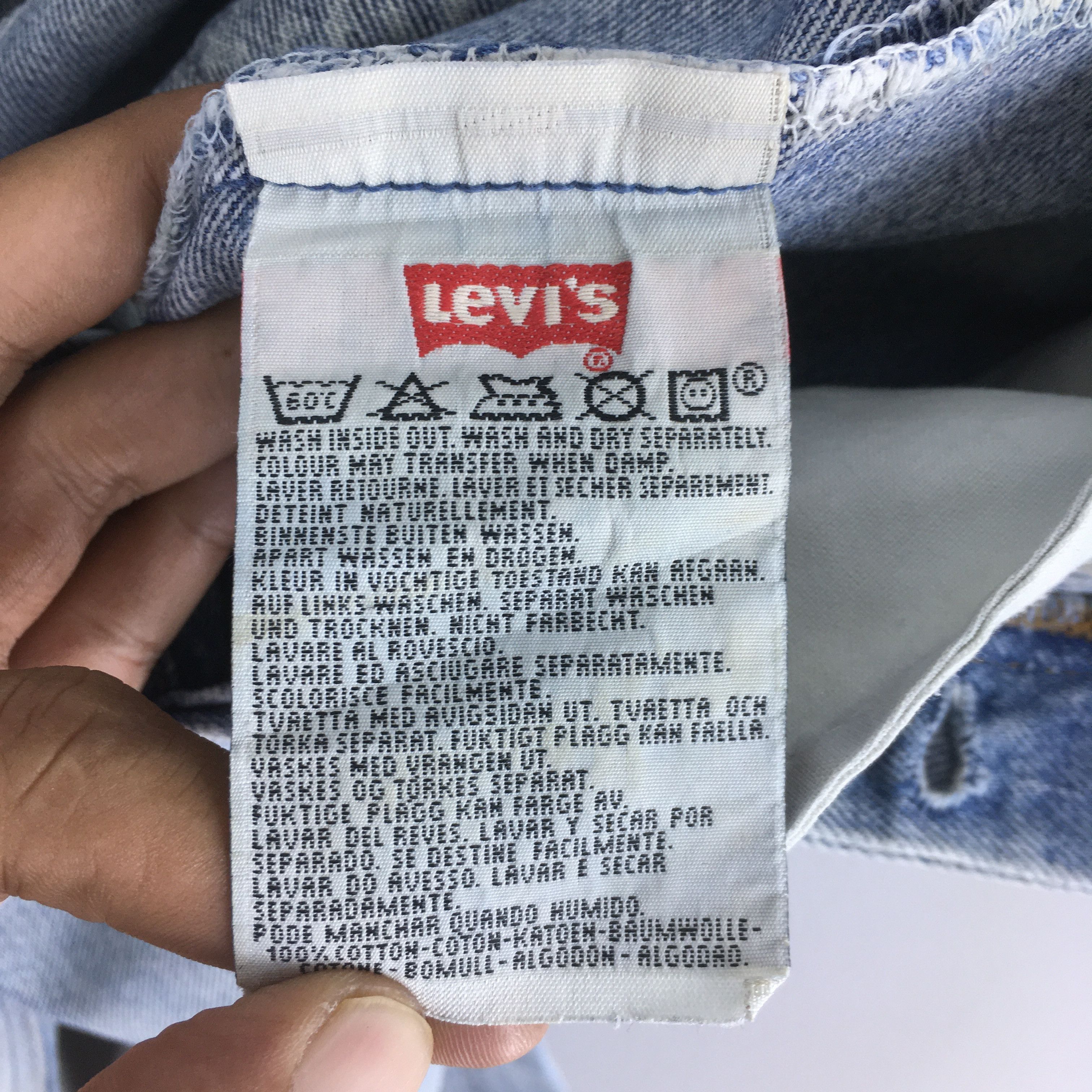 Levi's ize 30x31 Vintage 90s Levi's 501 Distressed Faded Jeans S263 Size US 30 / EU 46 - 12 Thumbnail