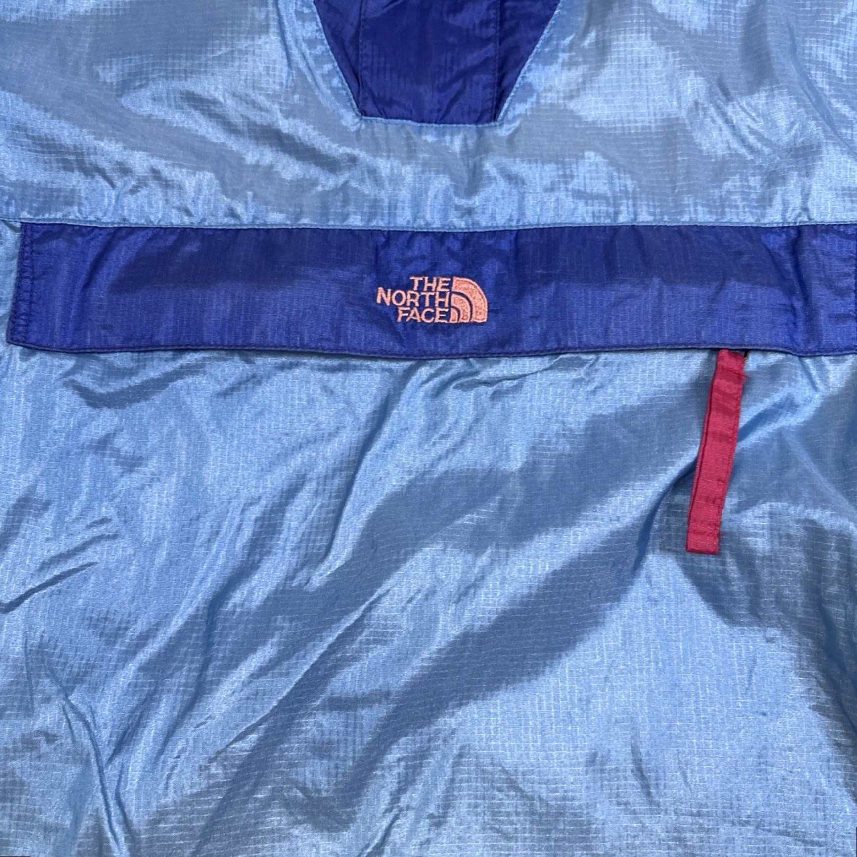 The North Face VINTAGE The North Face Windbreaker Jacket XL Men Blue Collared Stowaway High Collar Size US XL / EU 56 / 4 - 3 Thumbnail