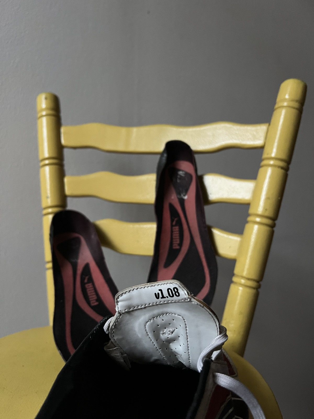 Puma Puma V1.08 Rare 2008 Carbon Football Soccer Cleats Red/White Size US 9.5 / EU 42-43 - 13 Thumbnail