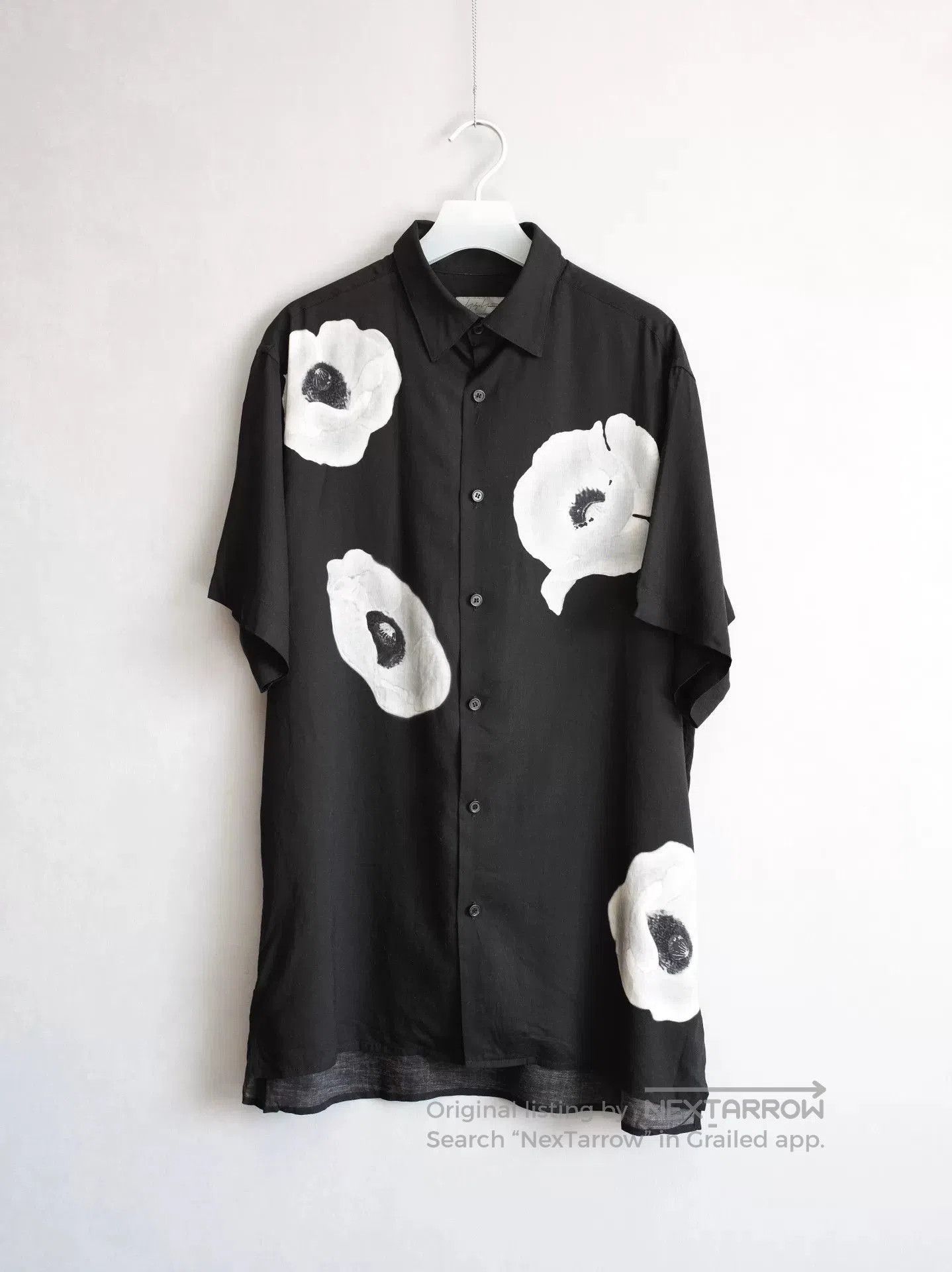 Yohji Yamamoto yohji yamamoto ink floral button. Size M / US 6-8 / IT 42-44 - 1 Thumbnail