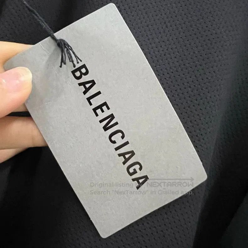 Balenciaga Balenciaga Black Mesh Logo Print Tee. Size US XS / EU 42 / 0 - 5 Thumbnail