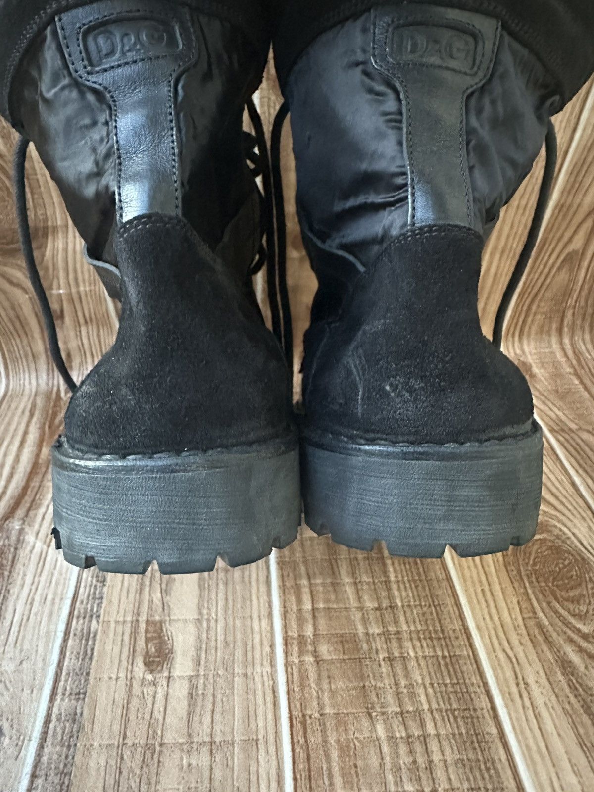 Dolce & Gabbana 00’s Dolce & Gabbana Black Hybrid Zip Boots Size US 9 / EU 42 - 16 Thumbnail