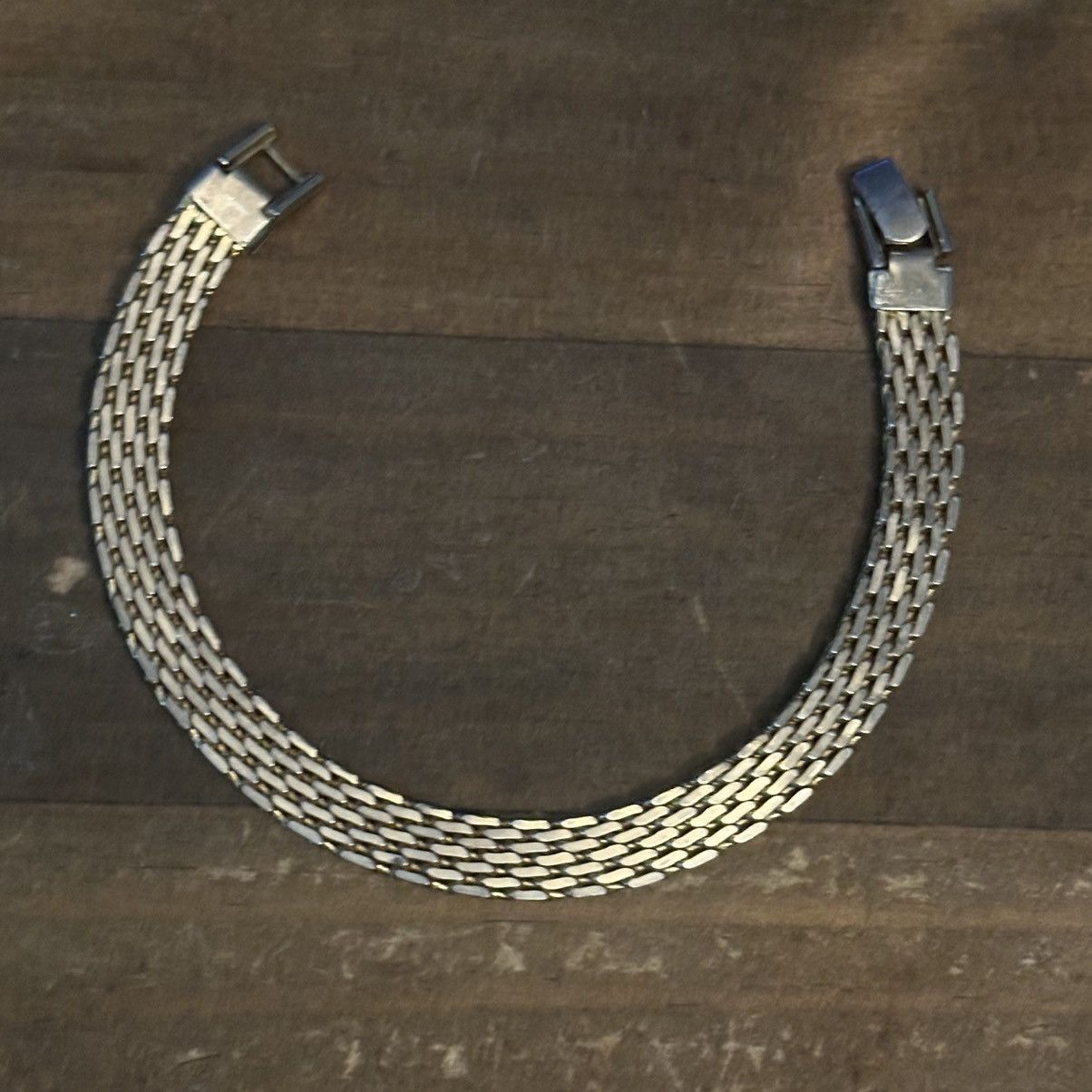 Vintage Vintage gold tone mesh basketweave bracelet Size ONE SIZE - 3 Thumbnail