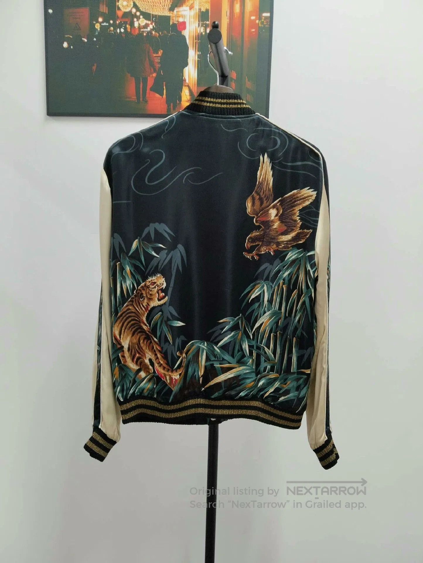 Saint Laurent Paris Saint Laurent Tiger Eagle Embroidered Bomber Jacket. Size US S / EU 44-46 / 1 - 2 Thumbnail