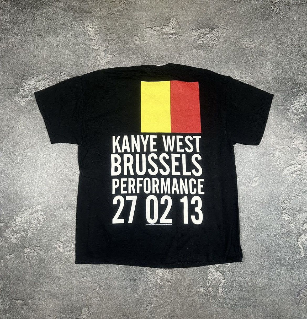 Band Tees × Kanye West × Rap Tees Kanye West 2013 Brussels Performance Tour T-shirt Size US XL / EU 56 / 4 - 1 Thumbnail
