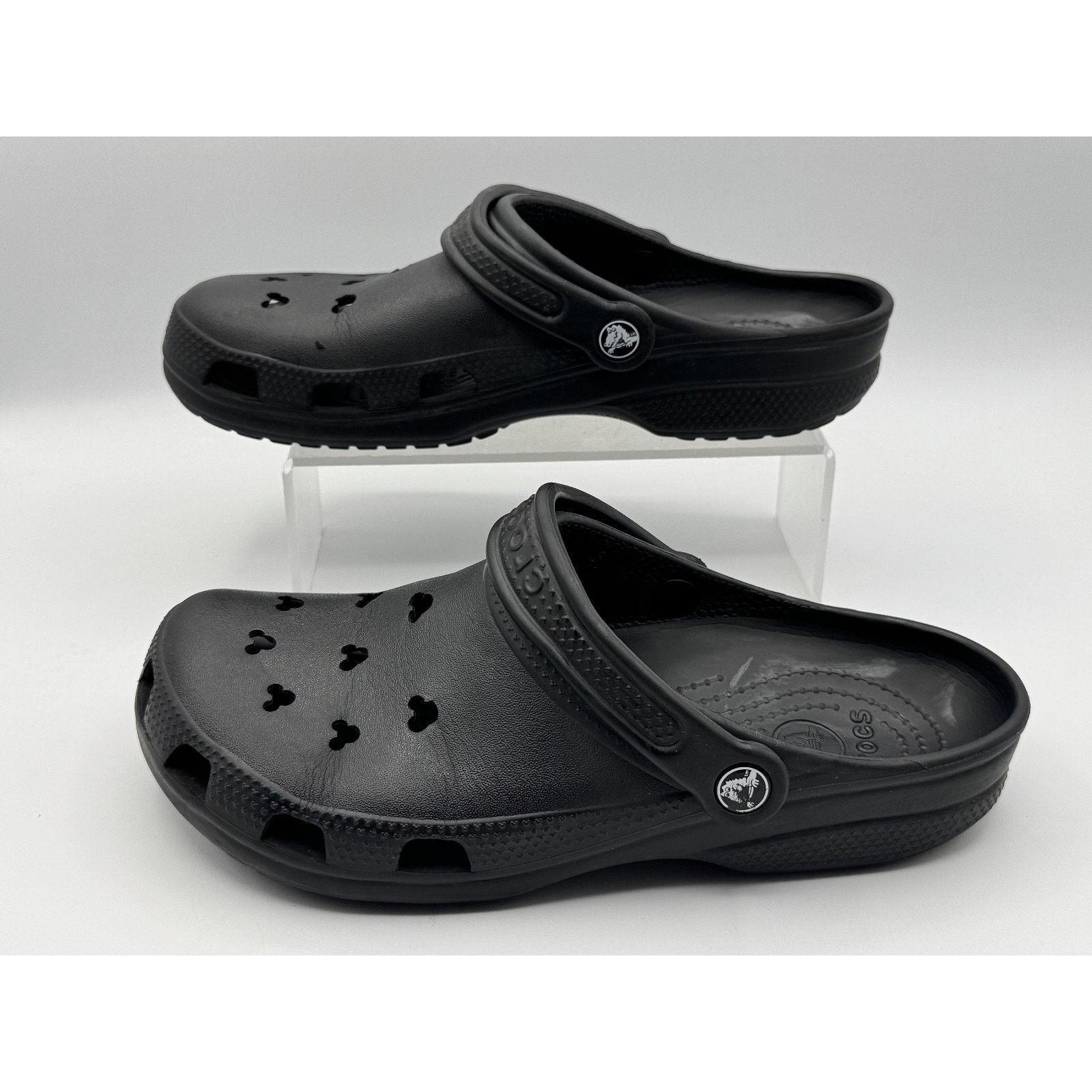 Crocs Disney Disneyland Mickey Mouse Black Plaid Crocs Classic Size US 7 / EU 40 - 3 Thumbnail