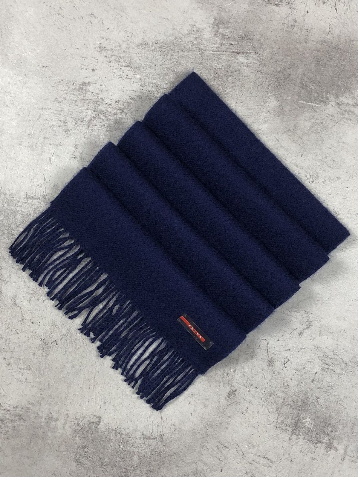 Prada Prada Wool Red Tab Scarf Size ONE SIZE - 1 Thumbnail