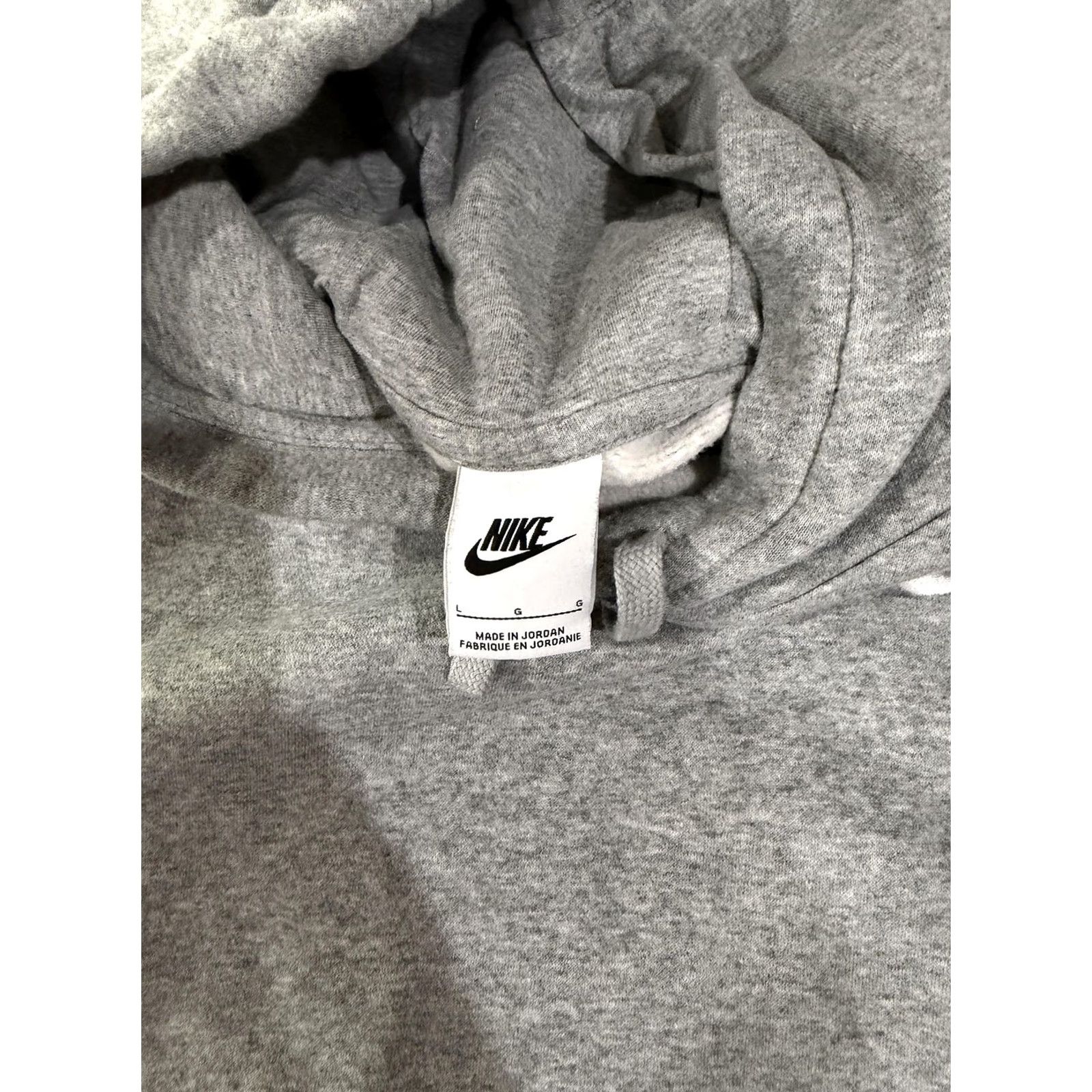 Nike Nike Hoodie Mens L Gray Pullover Fleece Kangaroo Pocket Swoosh Size US L / EU 52-54 / 3 - 4 Thumbnail