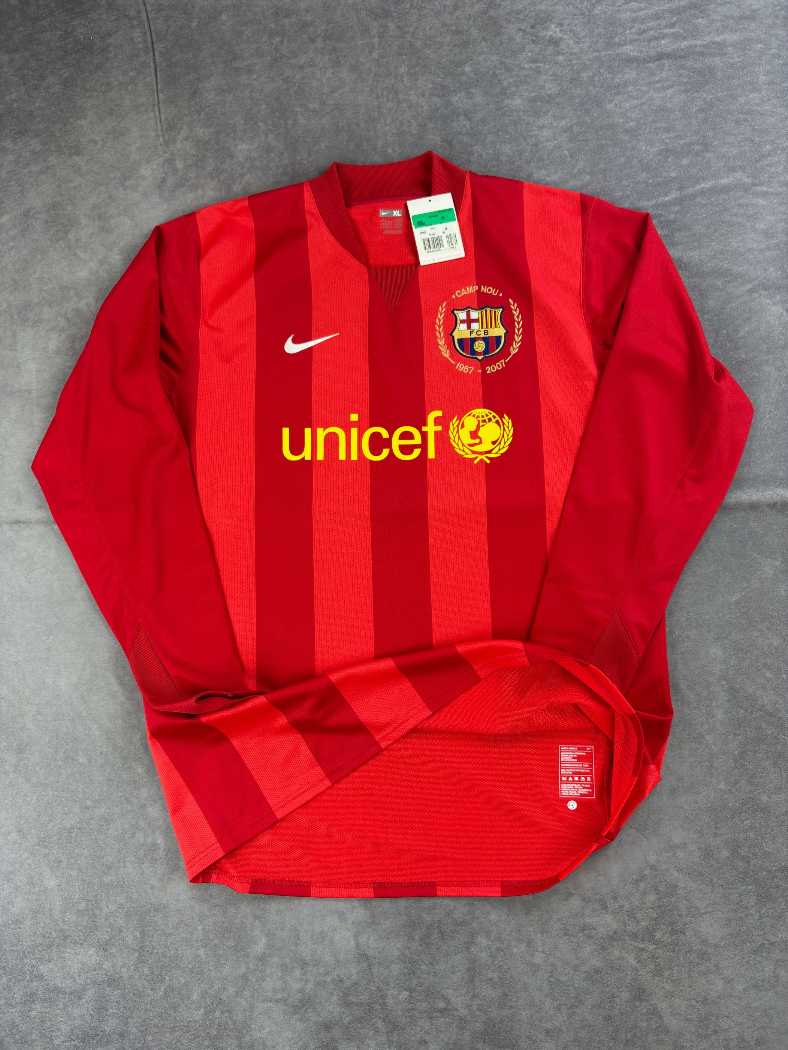 Nike NEW FC Barcelona 2007-08 GK Player Issue football jersey XL Size US XL / EU 56 / 4 - 8 Thumbnail