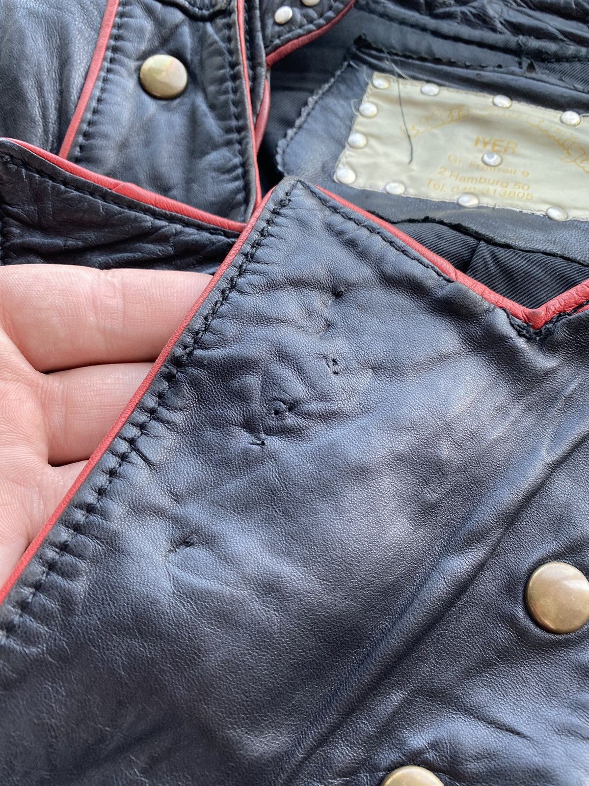 Other 🔗GOTHIC PUNK OPIUM ZIPPER BONDAGE LEATHER JACKET OWENS ISSEY Size US M / EU 48-50 / 2 - 22 Thumbnail