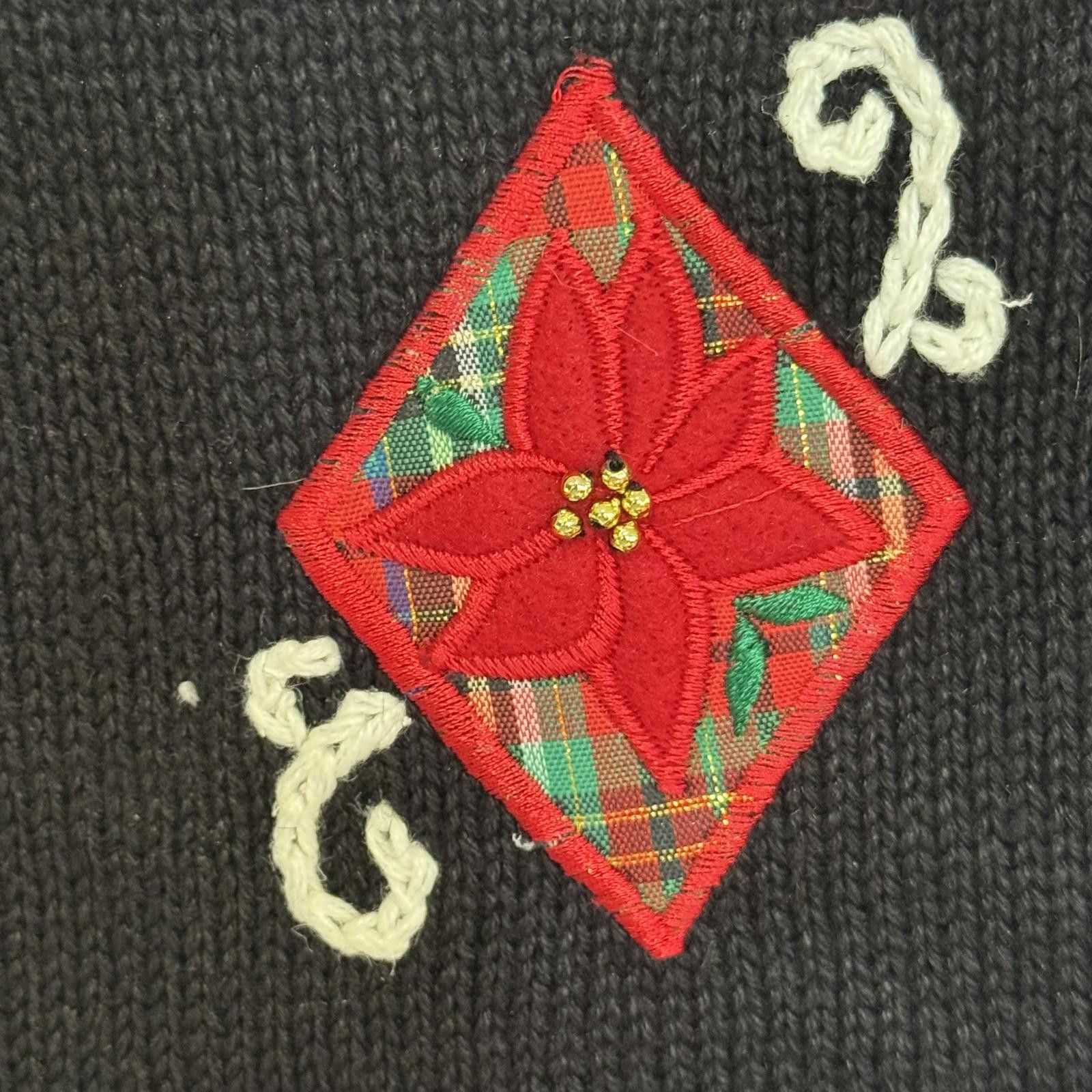 Other Appagallo Poinsetta Large Embroidered Christmas Vest Size L / US 10 / IT 46 - 5 Thumbnail
