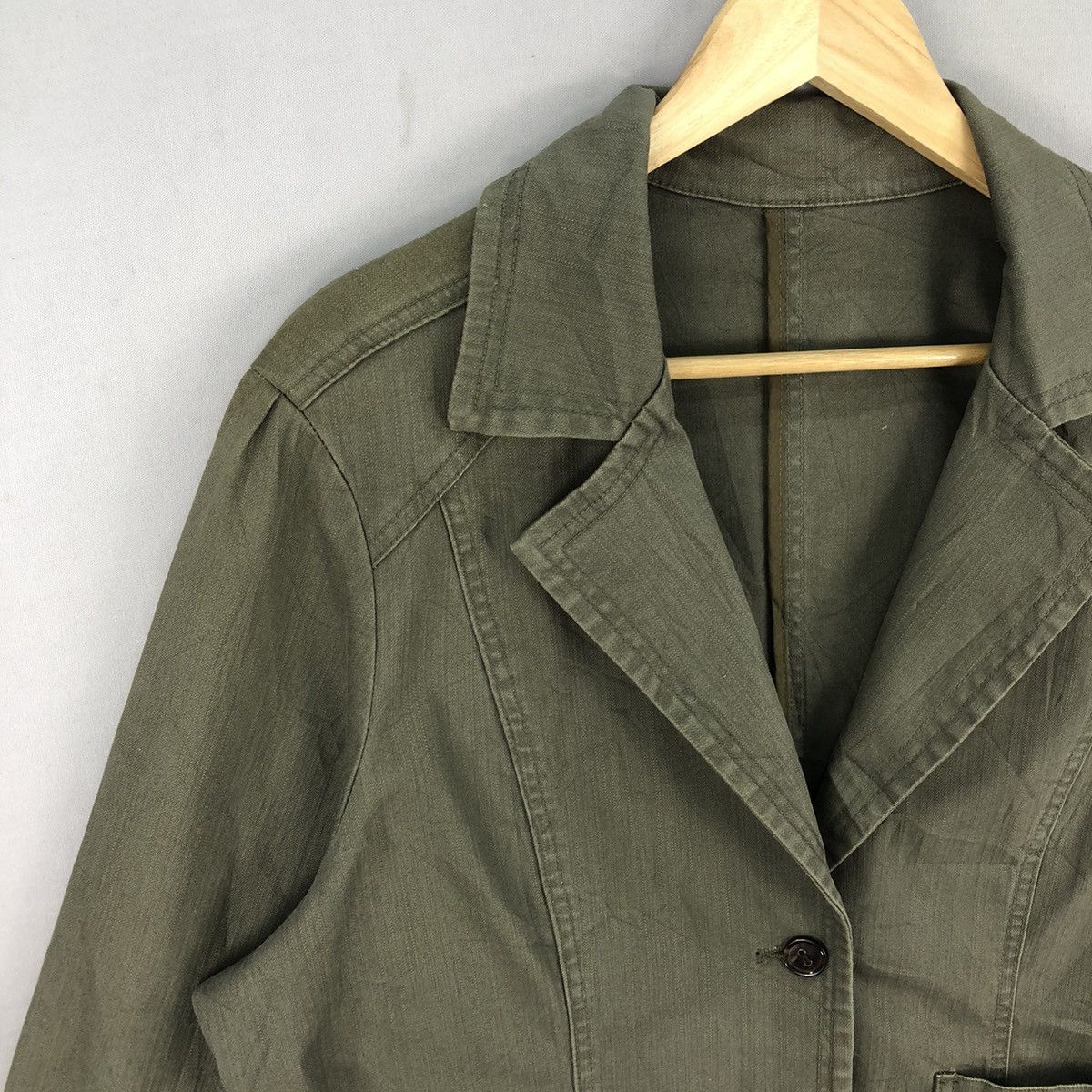 Japanese Brand Vintage Unbrand Army Blazer Jacket Size M / US 6-8 / IT 42-44 - 2 Thumbnail