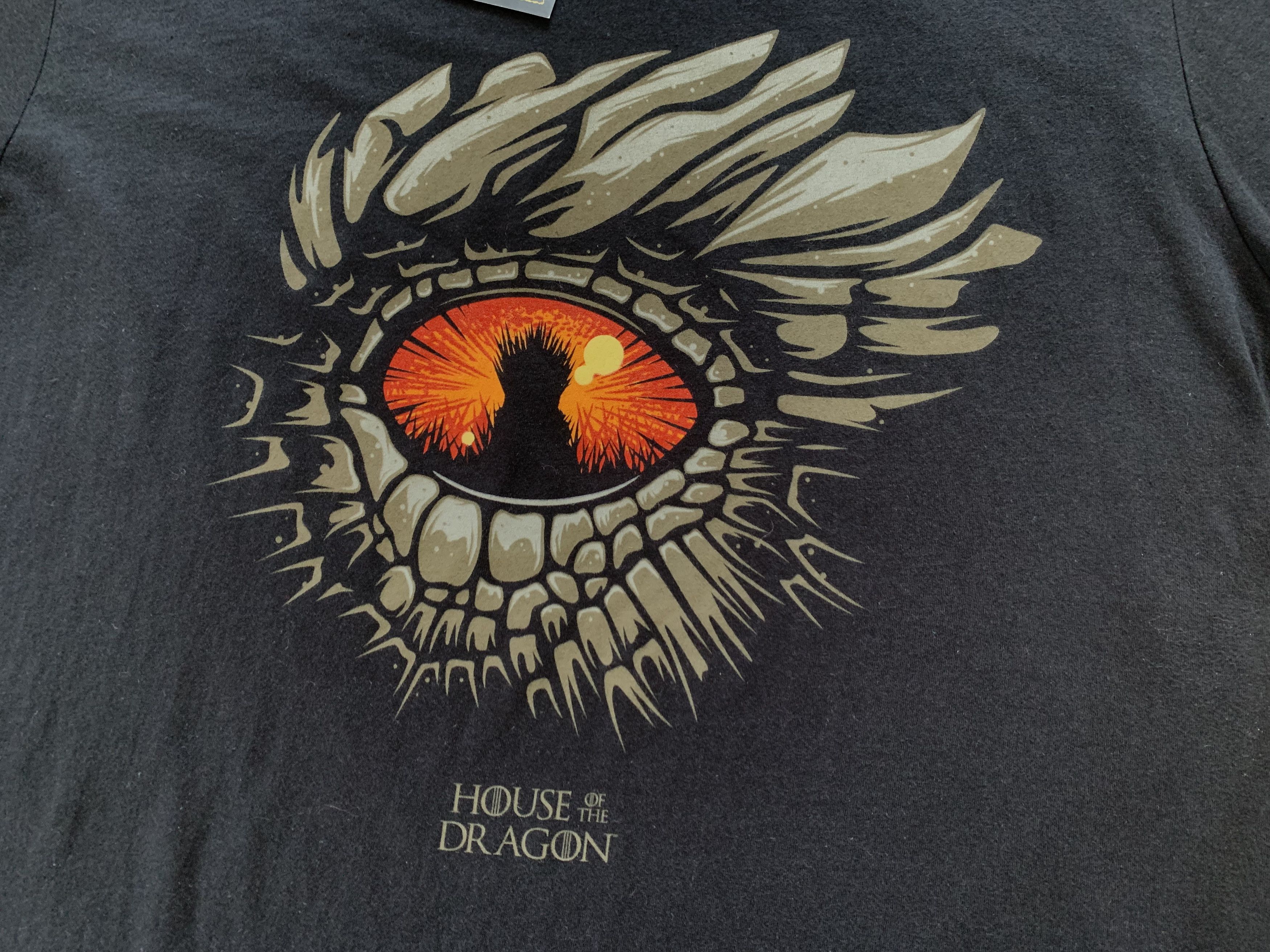 Gildan Game of Thrones House of The Dragon Eye Mens T-Shirt Size US L / EU 52-54 / 3 - 5 Thumbnail