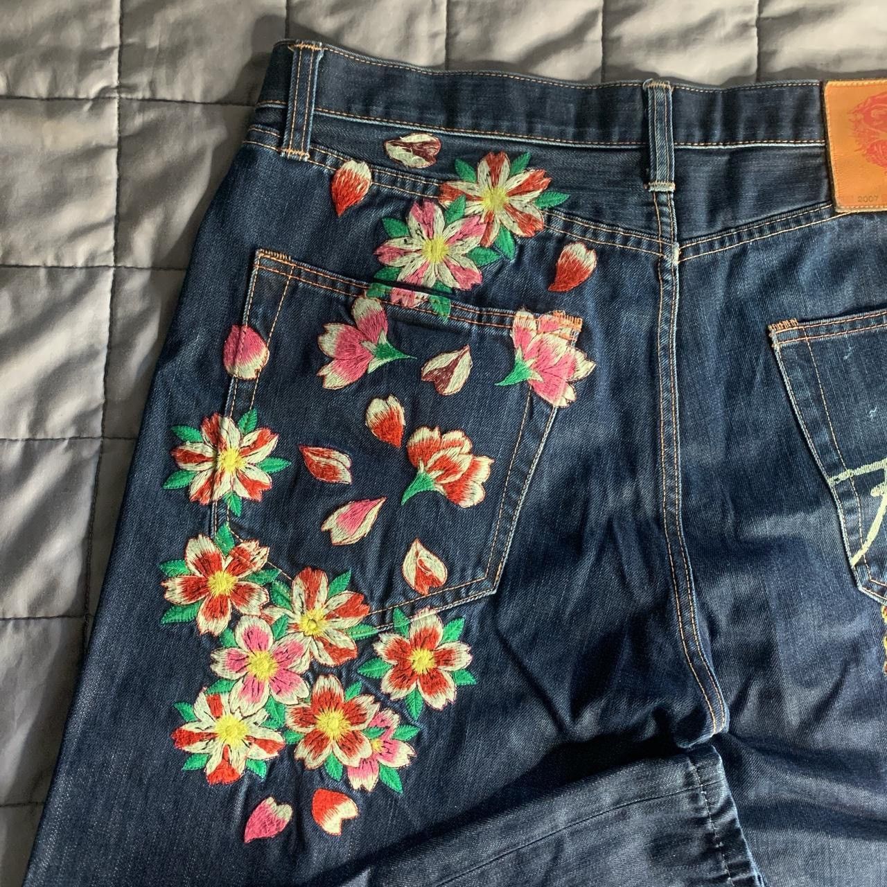 Ed Hardy × Vintage Ed Hardy Jeans/ Waist 33/34 Size US 34 / EU 50 - 2 Thumbnail