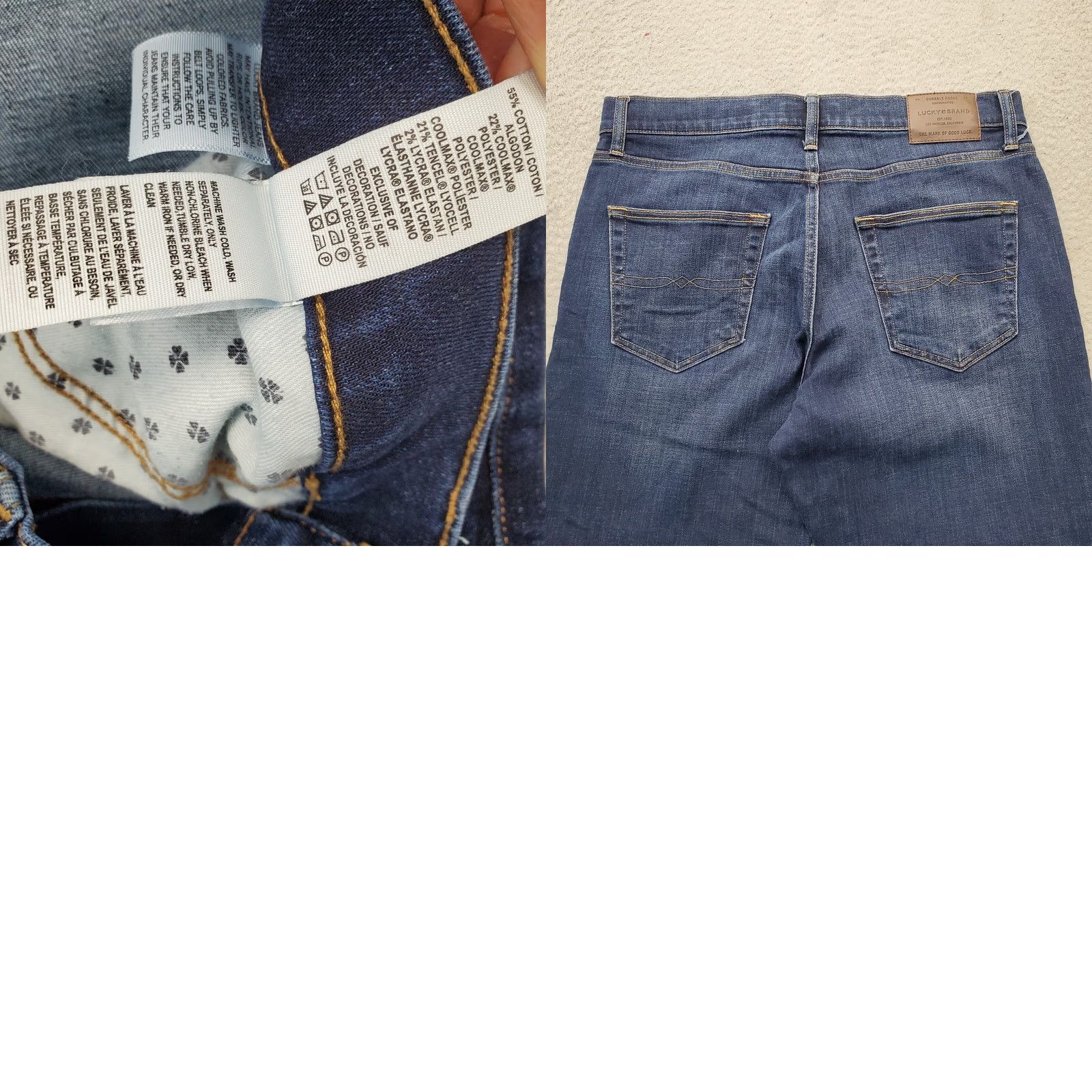 Lucky Brand Lucky Brand 410 Athletic Slim Jeans Women 34x32 Blue Denim Slightly Tapered Leg Jeans Size 24" / US 00 / IT 34 - 8 Thumbnail