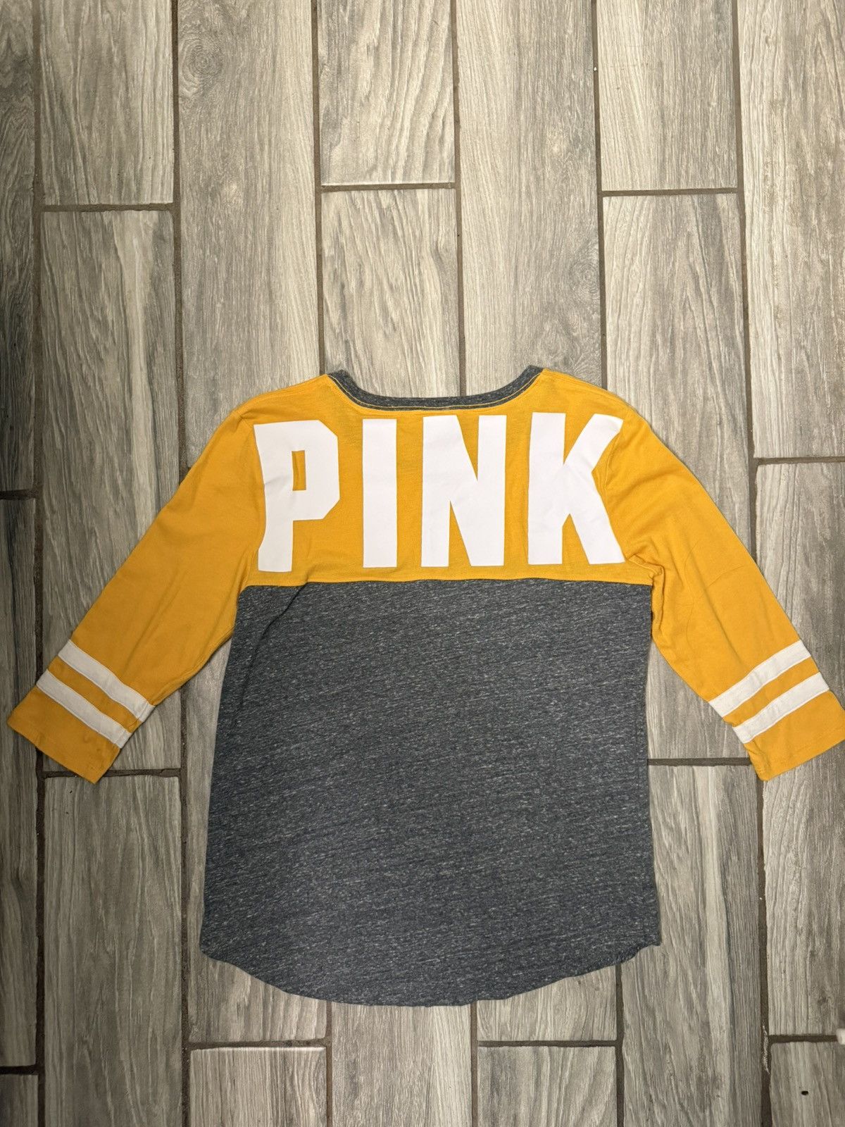Victoria's Secret PINK By Victoria Secret Womens 3/4 Sleeve Casual Shirt Size M / US 6-8 / IT 42-44 - 4 Thumbnail