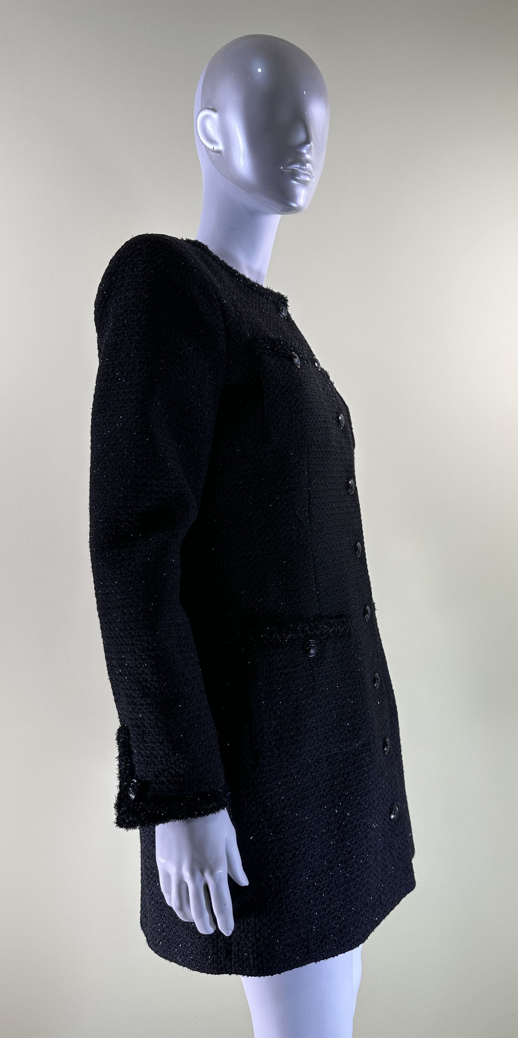 The Kooples Tweed black dress Size S / US 4 / IT 40 - 6 Thumbnail