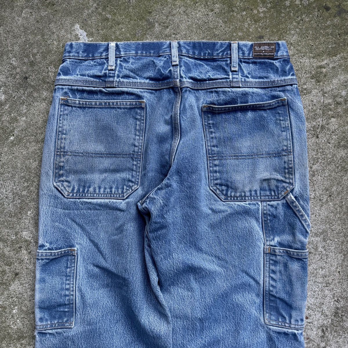 Vintage 90s Faded Thrashed Distressed Workwear Jeans ERD Grunge Size US 34 / EU 50 - 7 Thumbnail