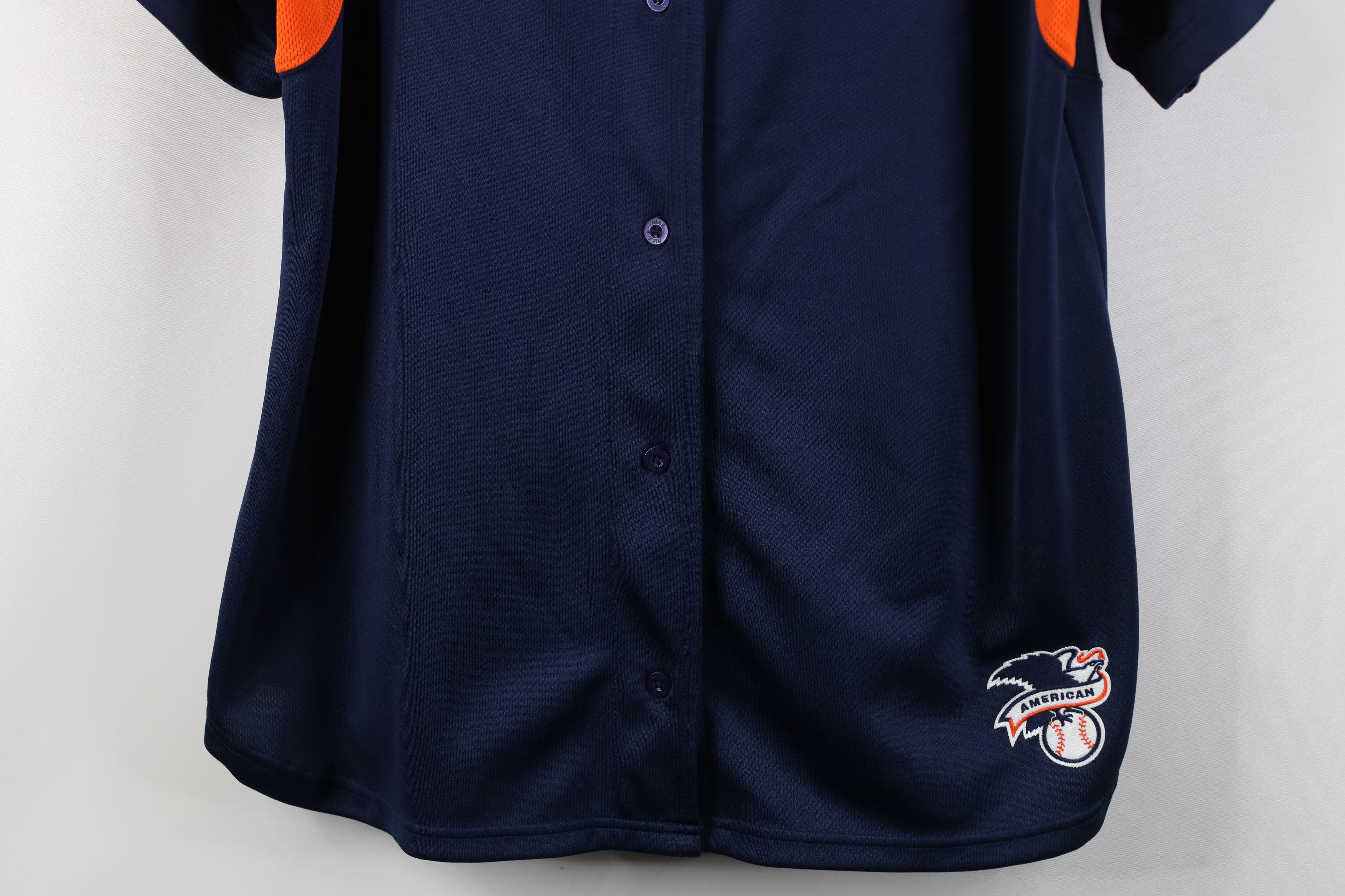 Nike Vintage Nike Swoosh Detroit Tigers Baseball Jersey Blue Size XXL / US 16-18 / IT 52-54 - 3 Thumbnail
