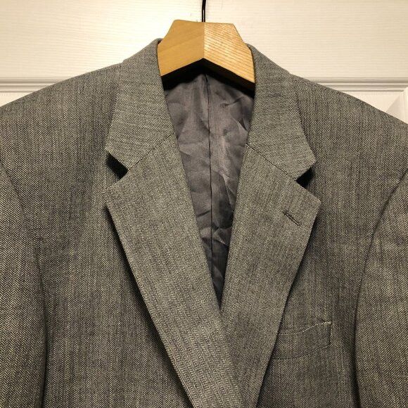 Club Room club room men's linen blend sport coat jacket blazer 46L Size 46L - 1 Thumbnail