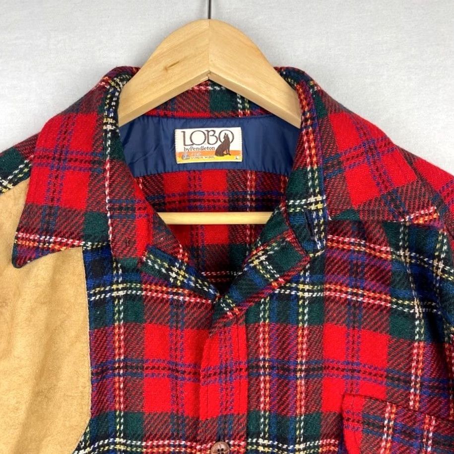 Pendleton VINTAGE Pendleton Lobo Shooting Shirt Mens Large Red Tartan Flannel Button Up Size US L / EU 52-54 / 3 - 6 Thumbnail